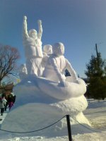 Snowflake Kingdom - snow carving