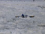 Quebec City - ice canoe