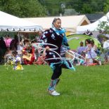 Wikwemikong Cultural Pow-Wow - Lisa Odjig, a famous hoop dancer