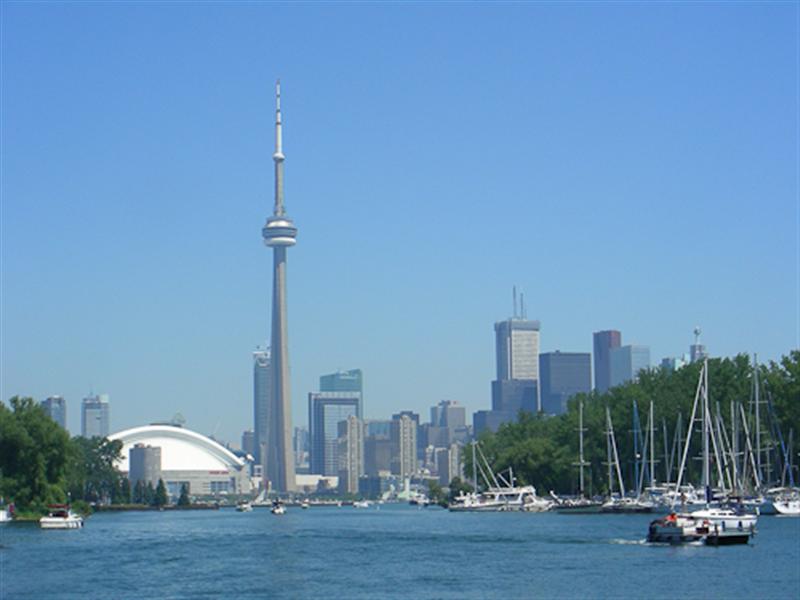 CN Tower & Rogers Centre from the water