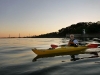 Sunset kayaking on Lake Ontario from our local beach