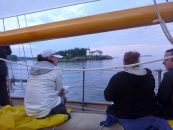 On board Schooner Heron