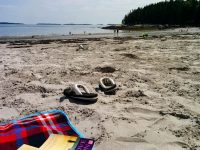 The beach at Birch Point, ME