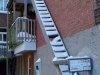 Quebec City - ladder for cats only!