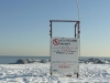 A favourite swimming point - but not today!