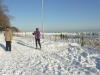 Beach skier