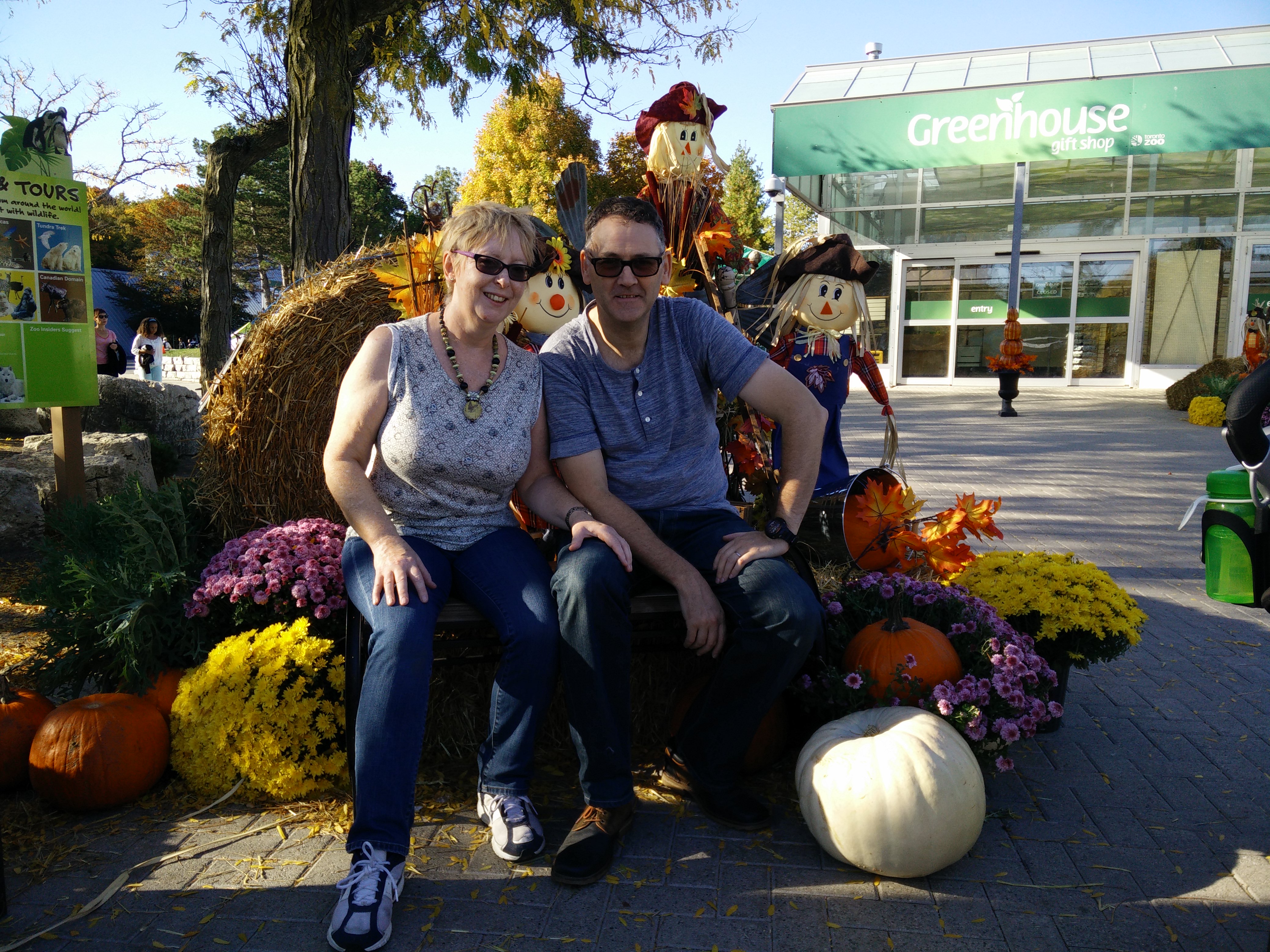 Gina & Paul at Toronto Zoo, Thanksgiving
