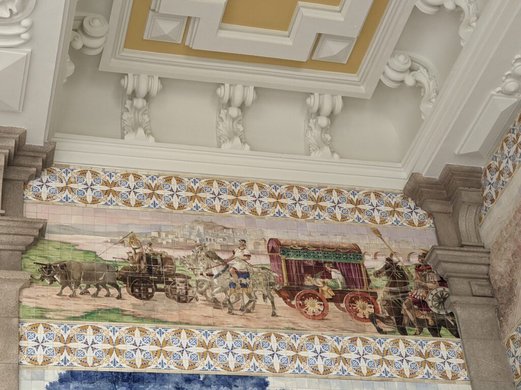 Tiles in Sao Bento Station, Porto